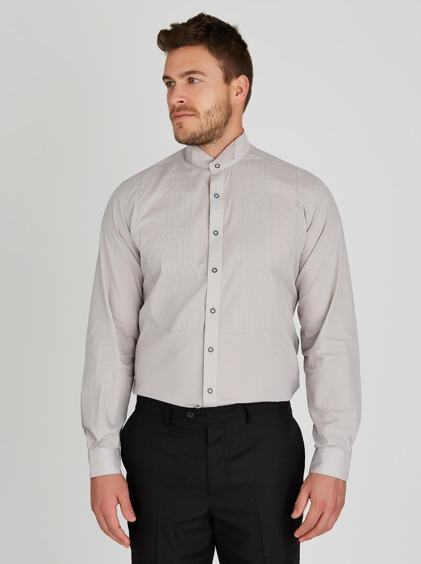 Long Sleeve Wing Collar Shirts Silver Lorenzini Shirts | Superbalist.com