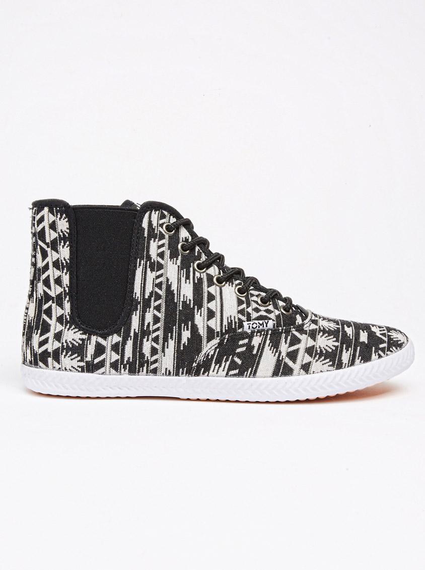 Download High-top Tomy Takkies Black and White TOMY Sneakers ...