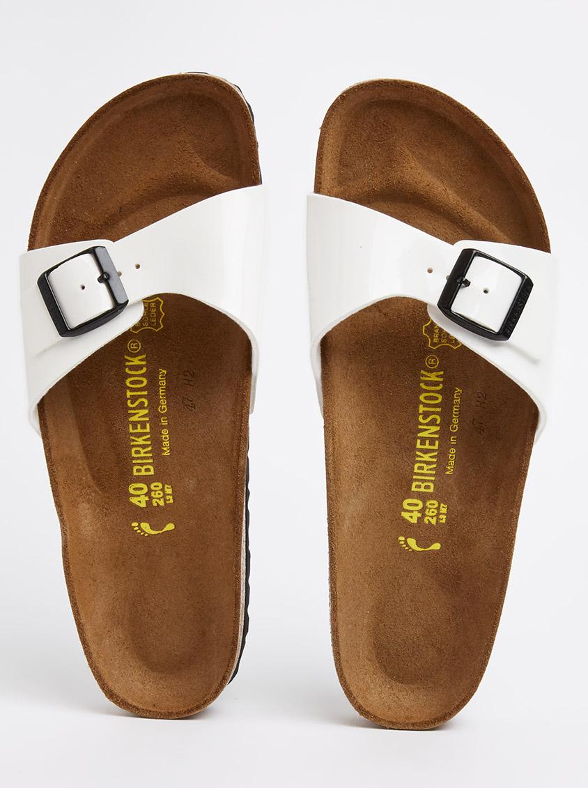 birkenstock flip flops white