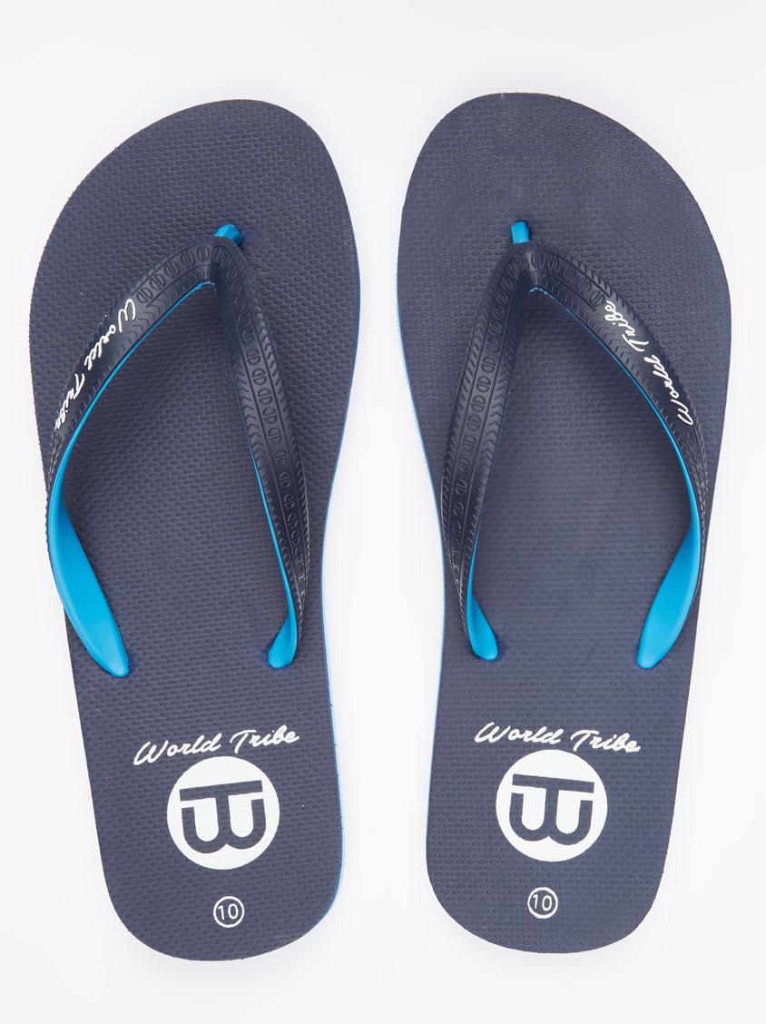 Double Trouble Two Tone Flip Flop Navy World Tribe Sandals & Flip Flops ...