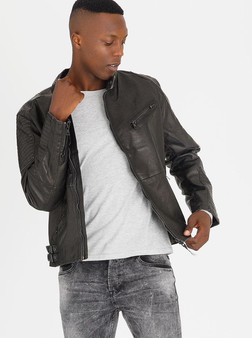 Leather-look Jacket Black STYLE REPUBLIC Jackets | Superbalist.com