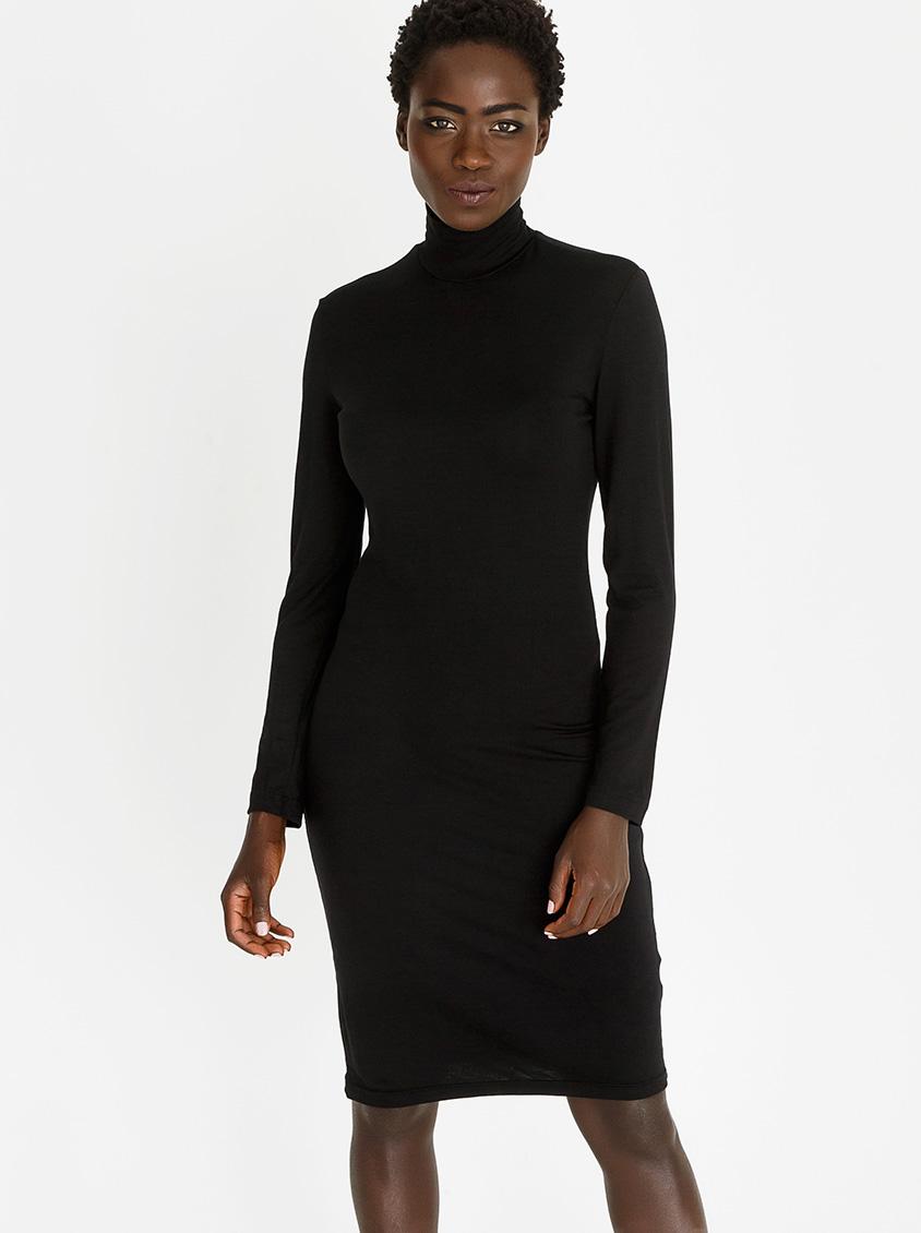 Poloneck Knit Dress Black edit Casual | Superbalist.com