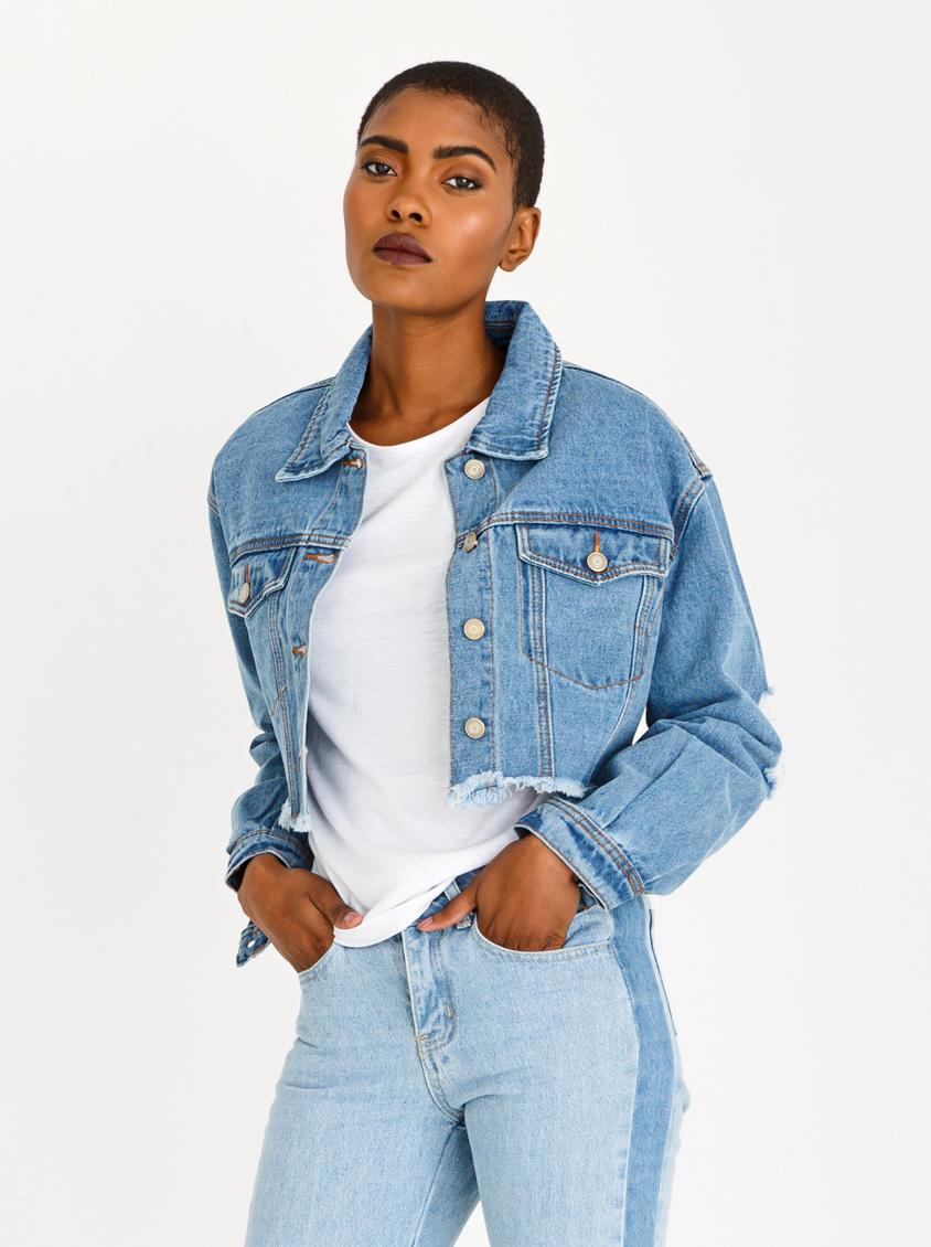 pale blue denim jacket