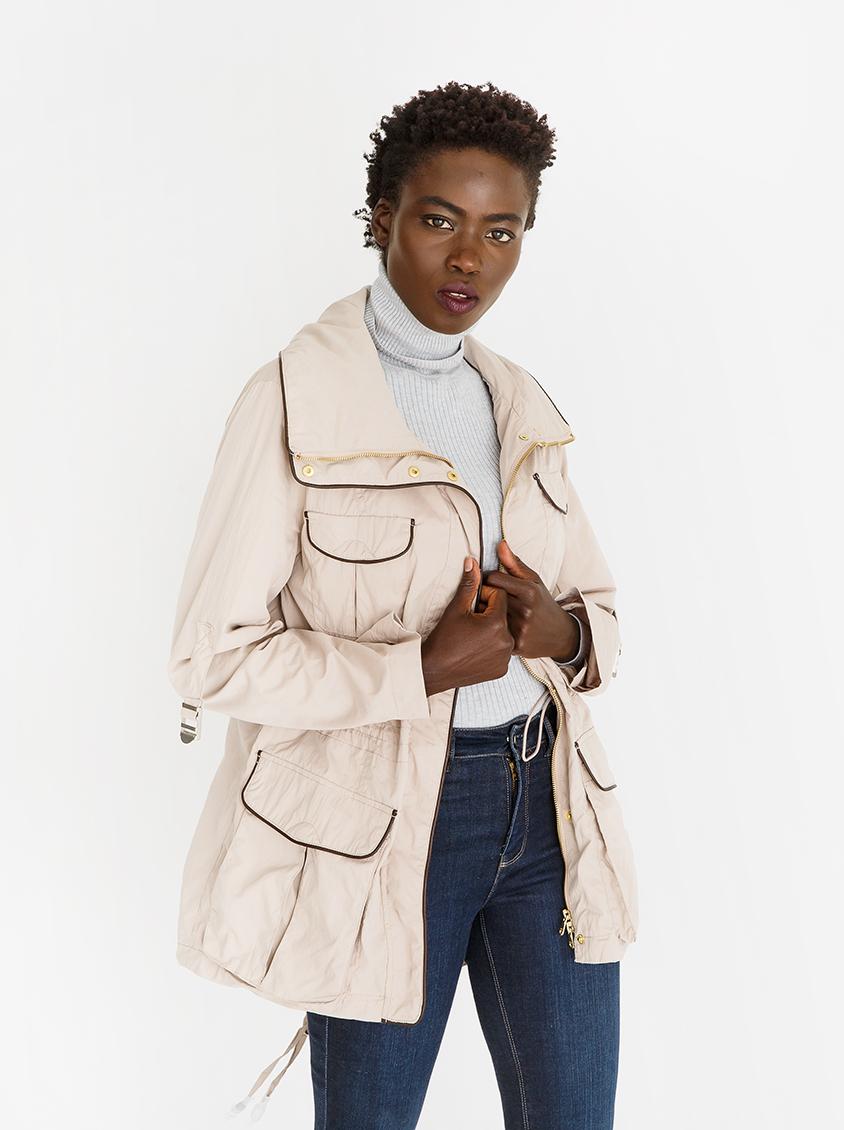 Parka with Leather-Look Trim Stone edit Jackets | Superbalist.com