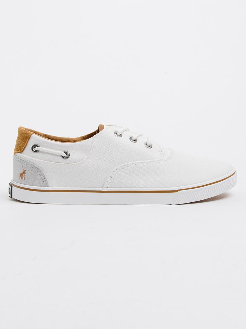 Canvas Boat Shoe White POLO Sneakers