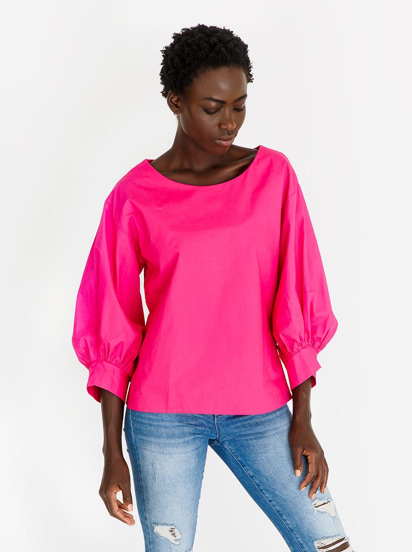 Volume Sleeve Blouse Cerise Pink STYLE REPUBLIC Blouses | Superbalist.com