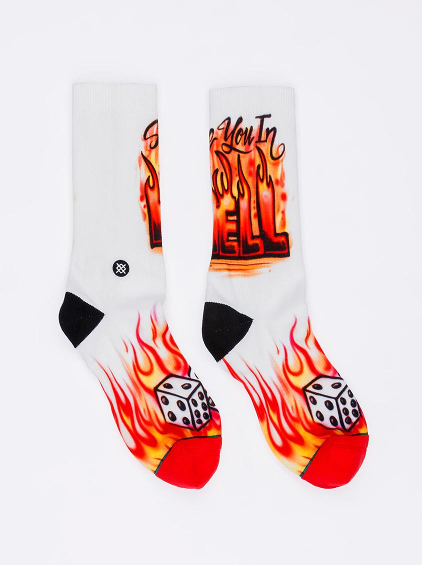 Airbrush Hell Socks White STANCE Socks | Superbalist.com