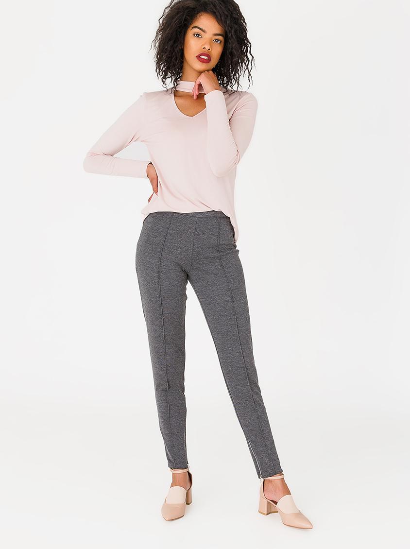 Stretch Ankle Grazer with Zips Charcoal edit Trousers | Superbalist.com