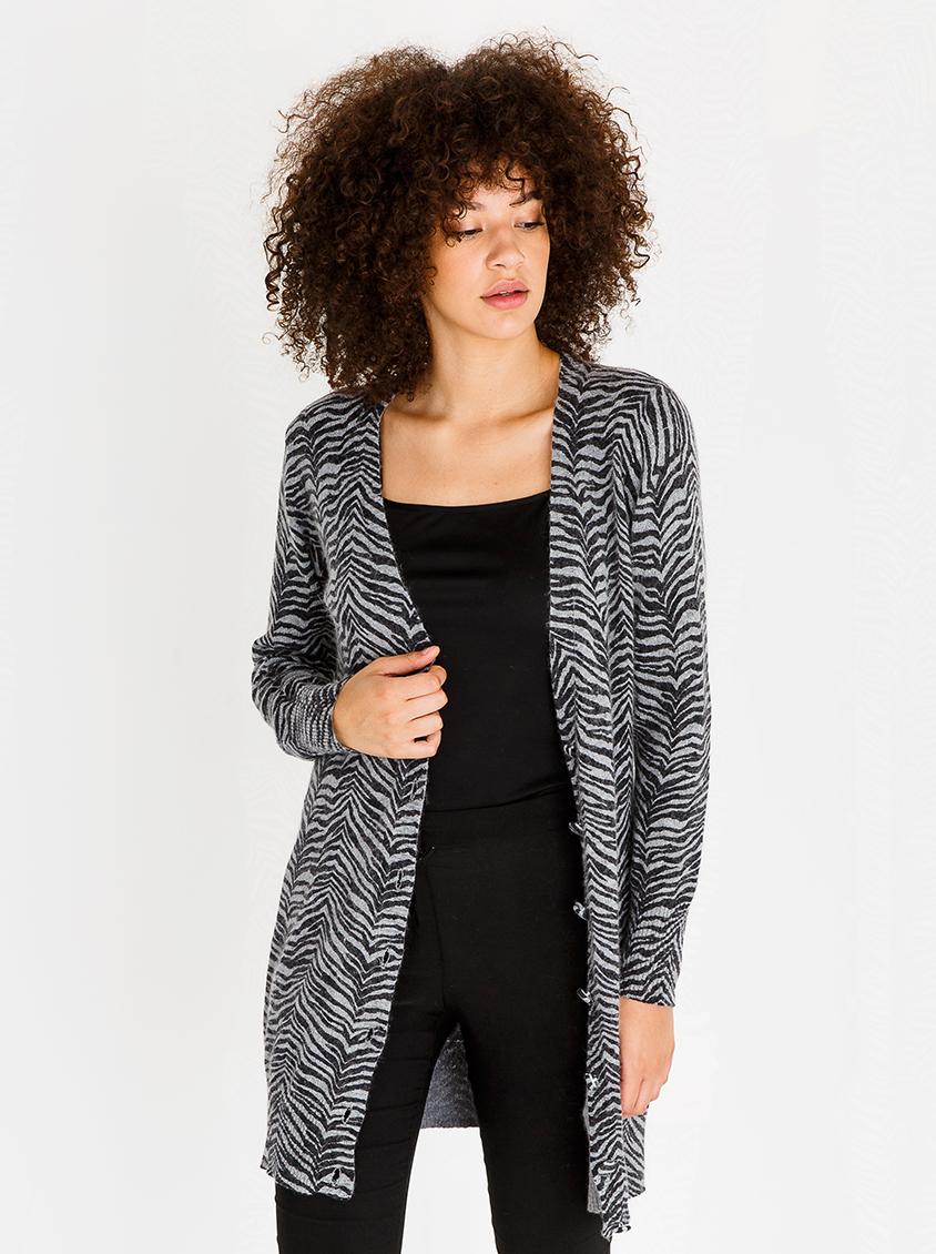 Cropped Button Down Cardi main image 1