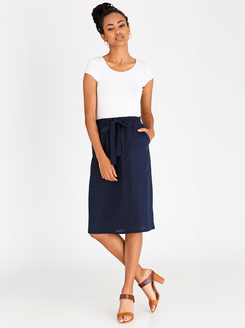 Linen Blend Utility Skirt Navy edit Skirts | Superbalist.com