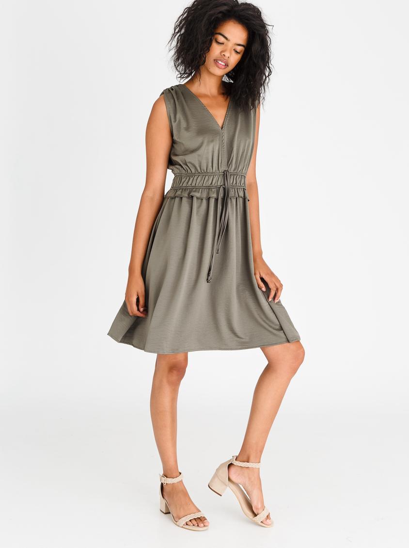 Kayla Comfy Dress green khaki
