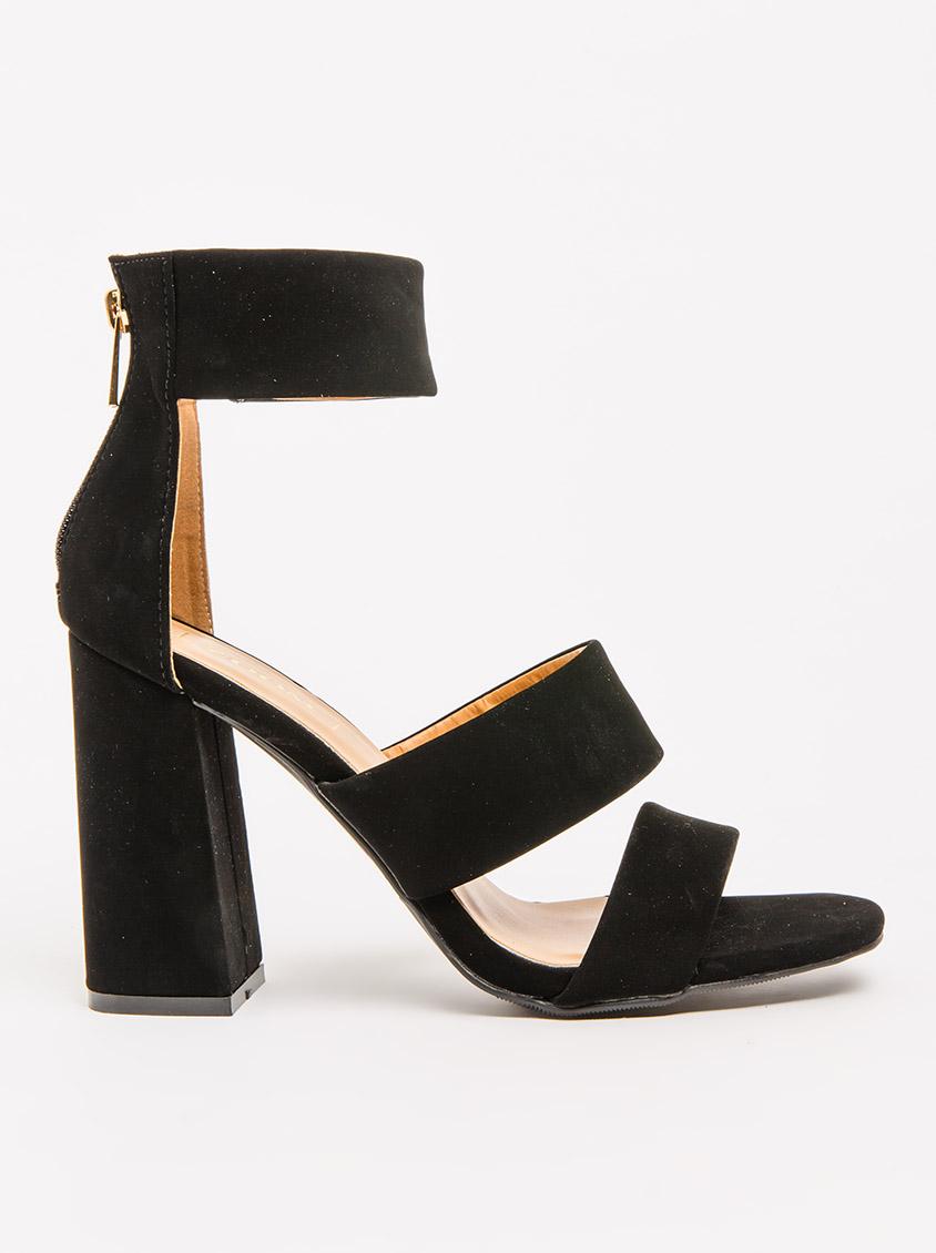 zara black block heels