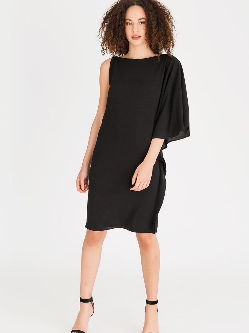 One Shoulder Dress with Trim Black edit Formal | Superbalist.com