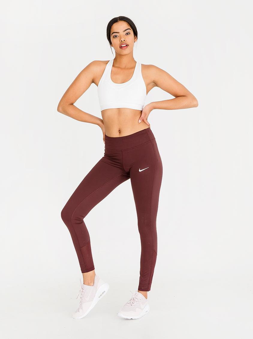 Nike Running Leggings Burgundy Nike Bottoms