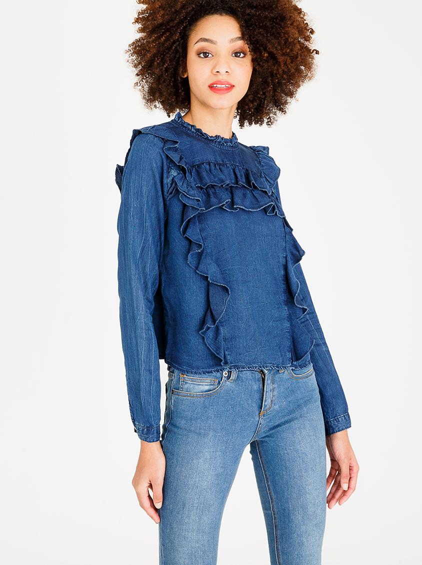 shirt with frills