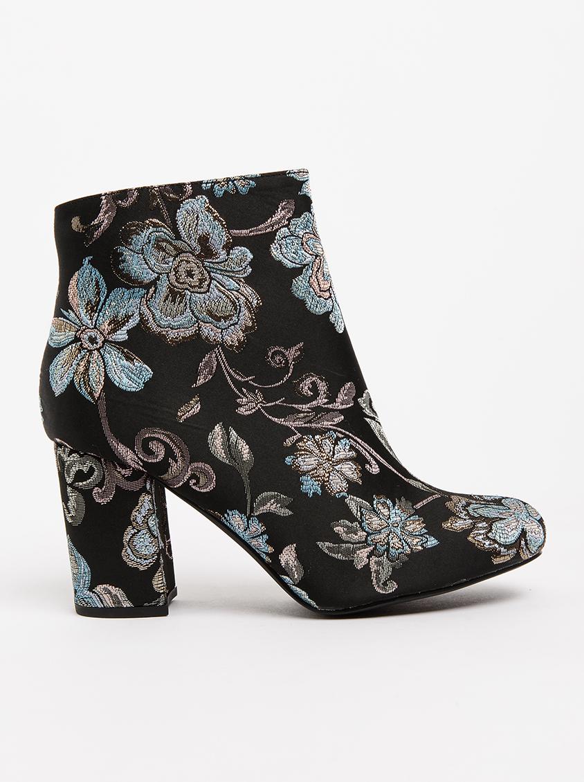 embroidered platform boots