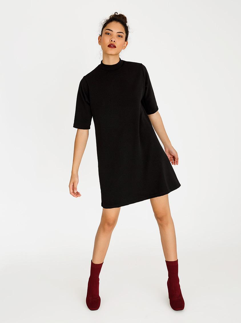Turtleneck Shift Dress Black c(inch) Casual | Superbalist.com
