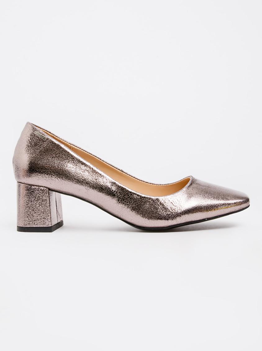 Metallic Block Heel Courts Silver Cherry Collection Heels Superbalist com