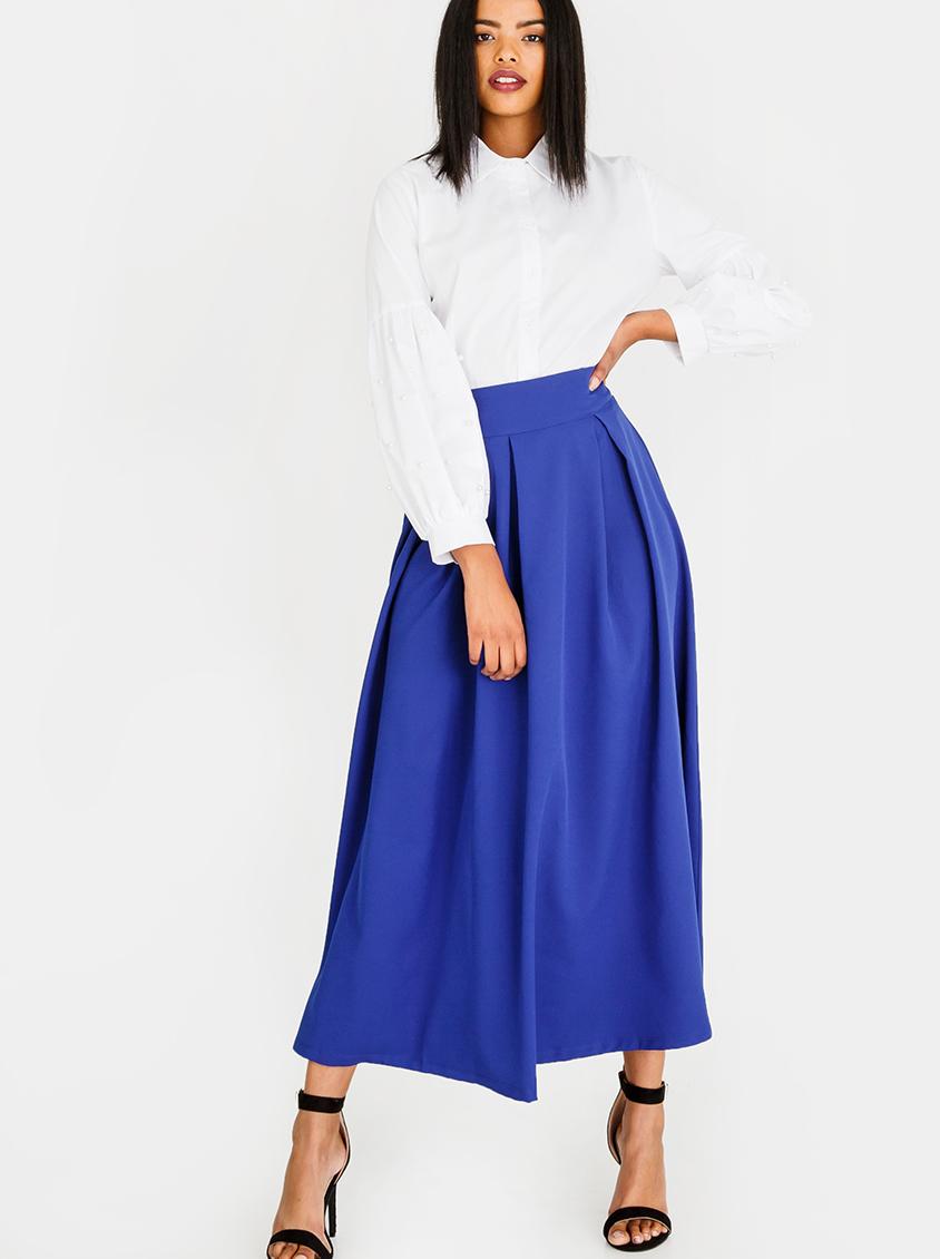 Fit And Flare Volume Skirt Blue STYLE REPUBLIC Skirts | Superbalist.com
