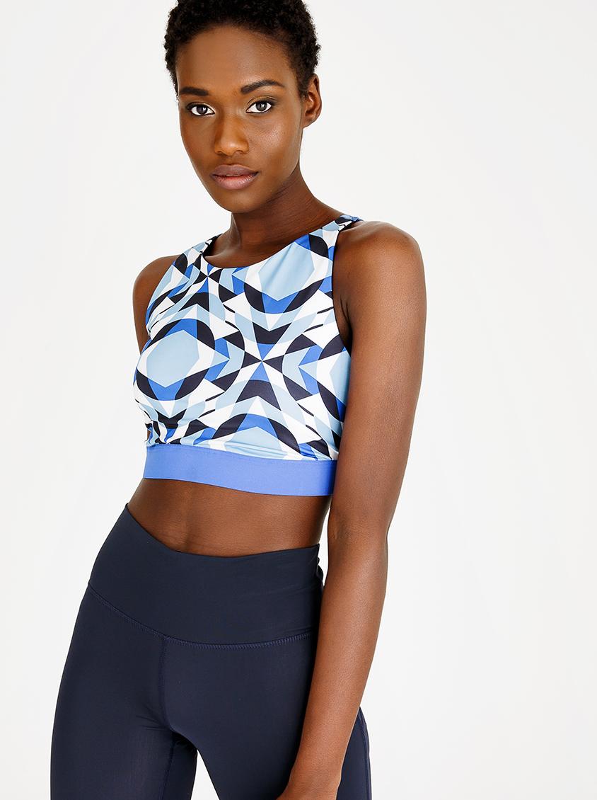 Yogo halter bra - blue adidas Sports Bras | Superbalist.com