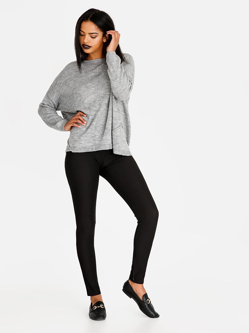 Relaxed Fitted Leggings Black edit Trousers