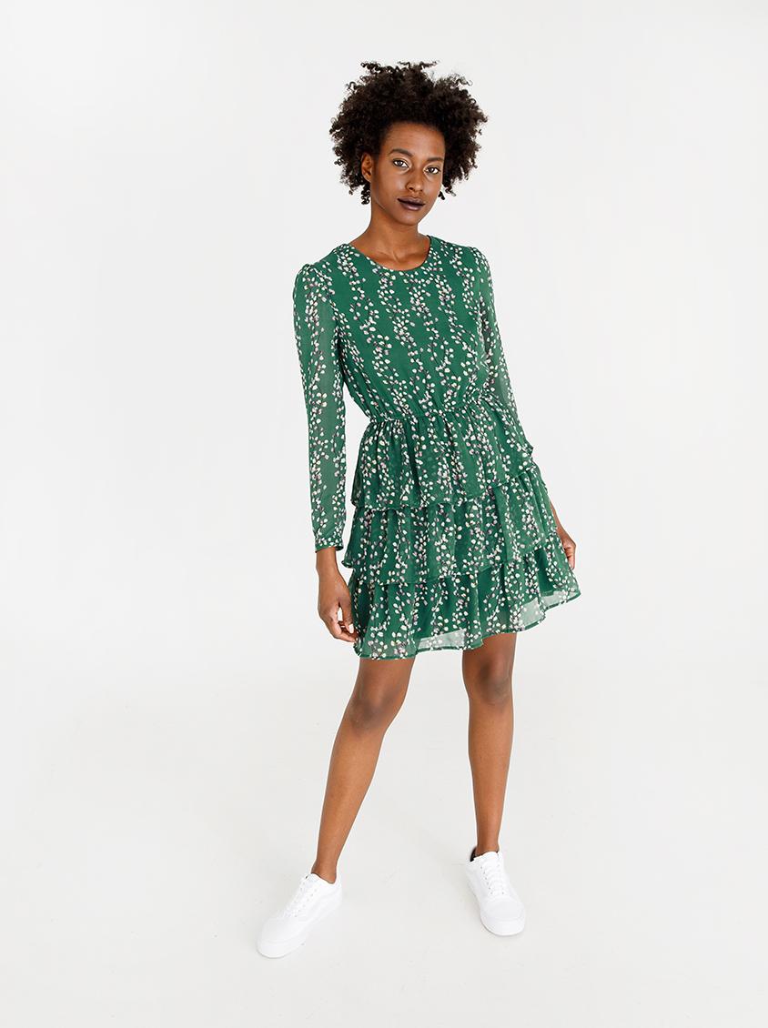 Ditte Layered Dress Green ONLY Formal | Superbalist.com