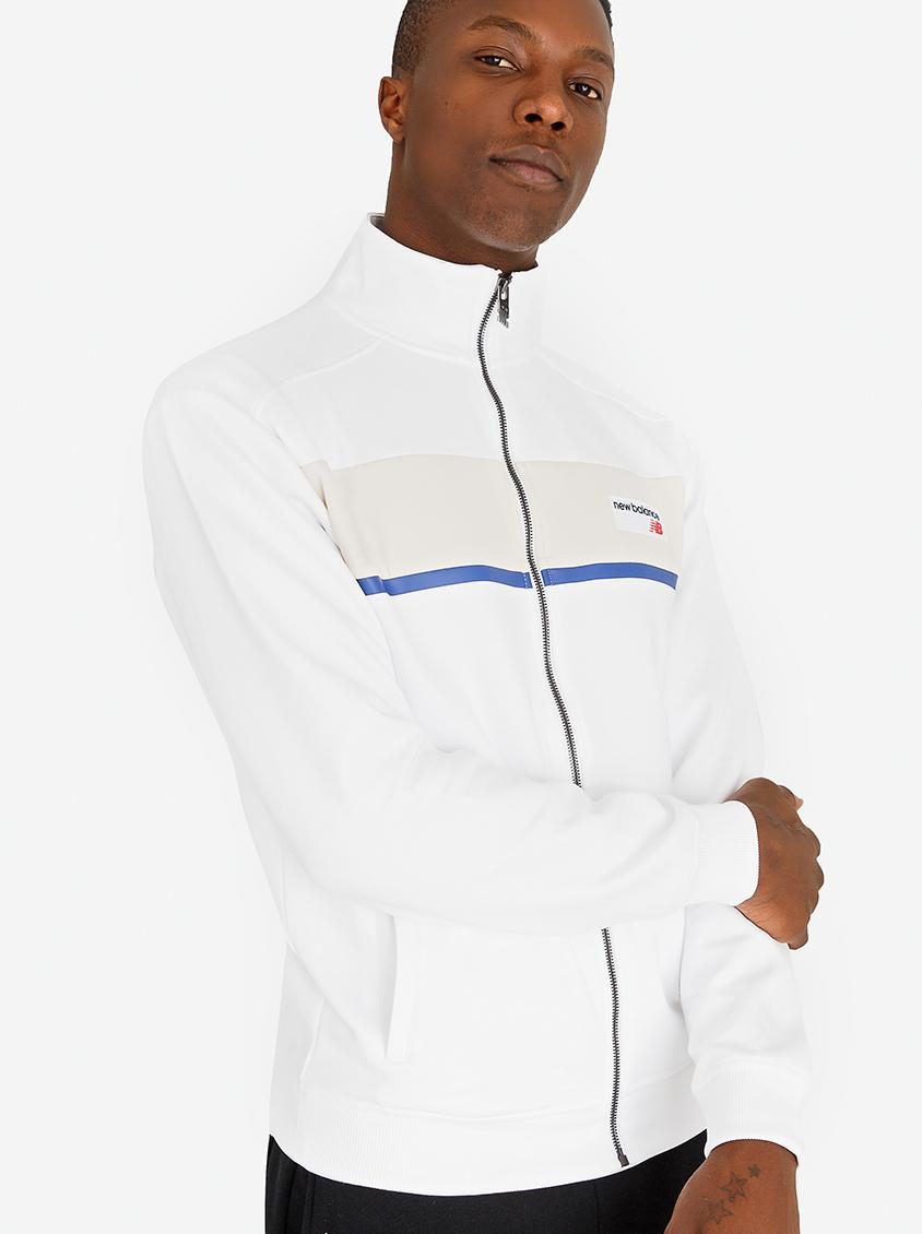 Download Athletics Track Jacket White New Balance Hoodies, Sweats ...