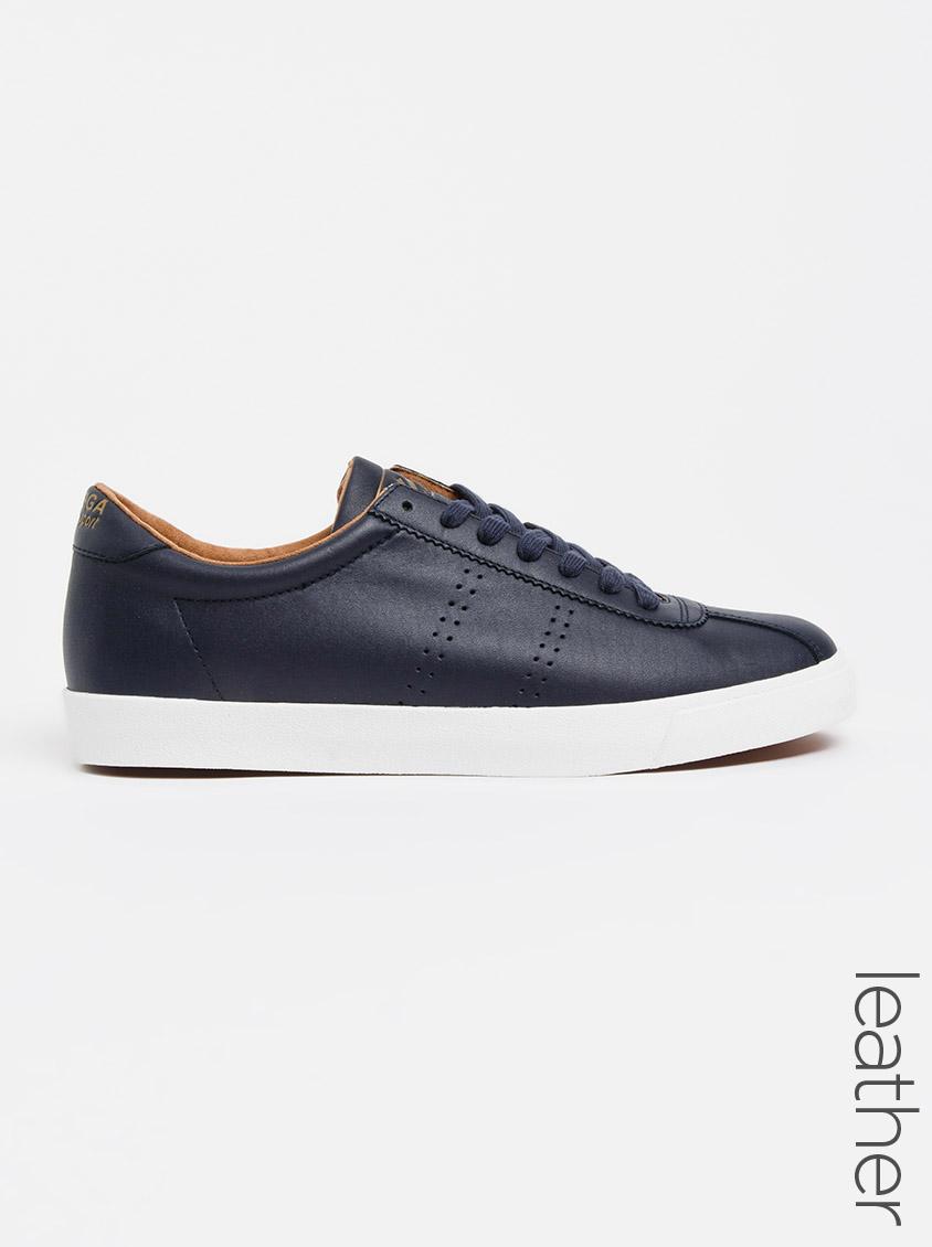 open sneaker in calfskin leather