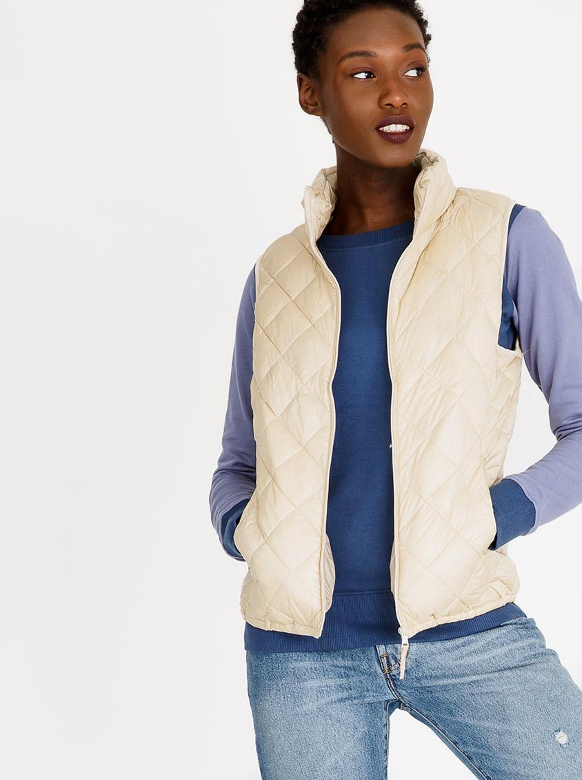 Packable Down Puffer Diamond Quilted Gilet Off White G Couture Jackets ...