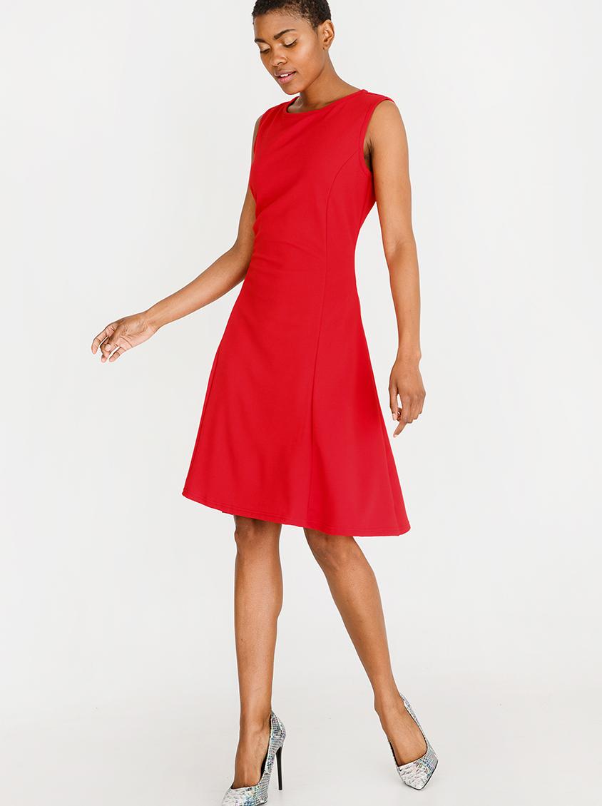 Fit and flare dress - red edit Casual | Superbalist.com