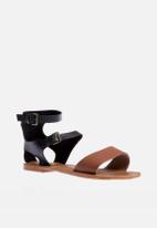 Melinda – Tan & Black marcus b Sandals & Flip Flops | Superbalist.com