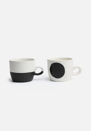 Set of 2 Dip-Dot Mugs
