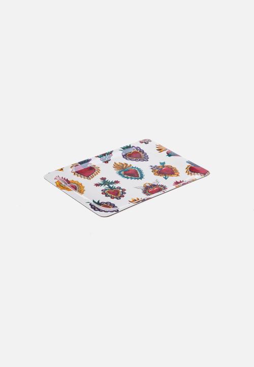 Hadeda - Hearts Laminated Tray – Multi