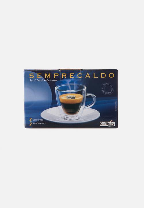 Caffitaly - Double Walled Espresso Cups – Clear