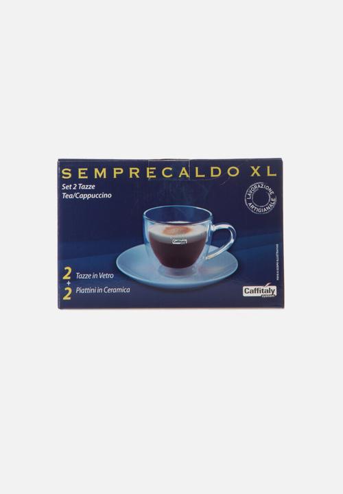 Caffitaly - Double Walled Cappuccino Cups – Clear