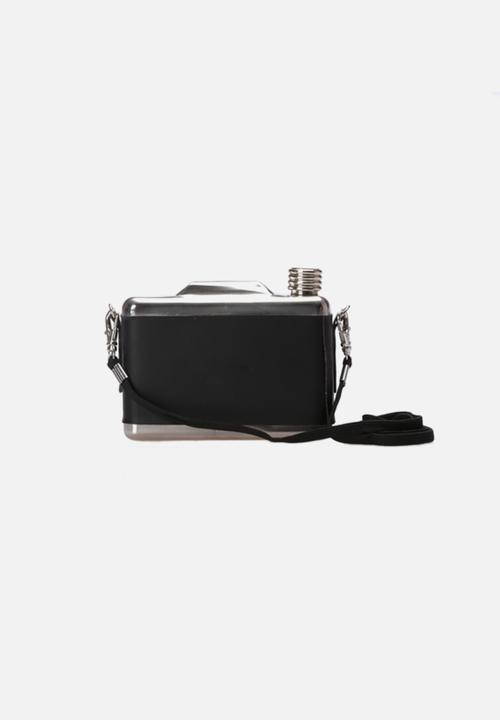 Big Blue - Camera Hip Flask – Black