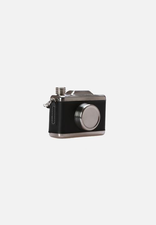 Big Blue - Camera Hip Flask – Black