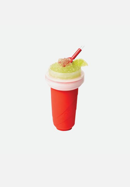 Aussie Slushy - Slushy Maker & Spoon/Straw - Red