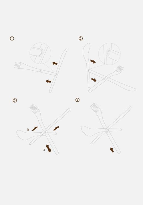 Ding 3000 - JOIN Cutlery Set of 4 (12 Pcs)
