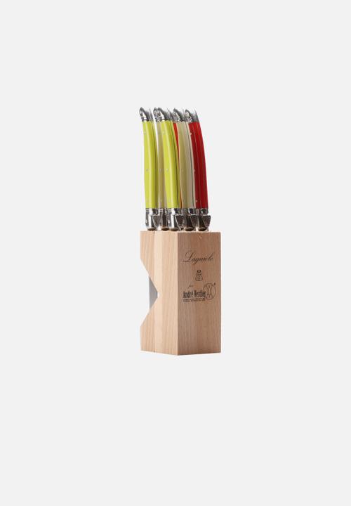 André Verdier - Fun Tabletop Knife Block Set of 6