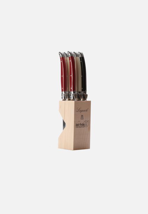 André Verdier - Colonial Tabletop Knife Block Set of 6