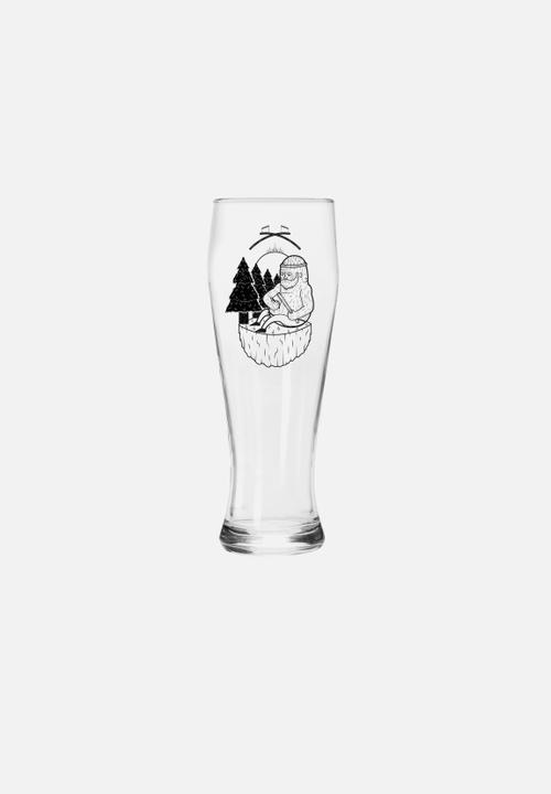 Superbalist Bar and Wine - Eagle/Snake & Lumber Jack Beer Glasses Set Of 4