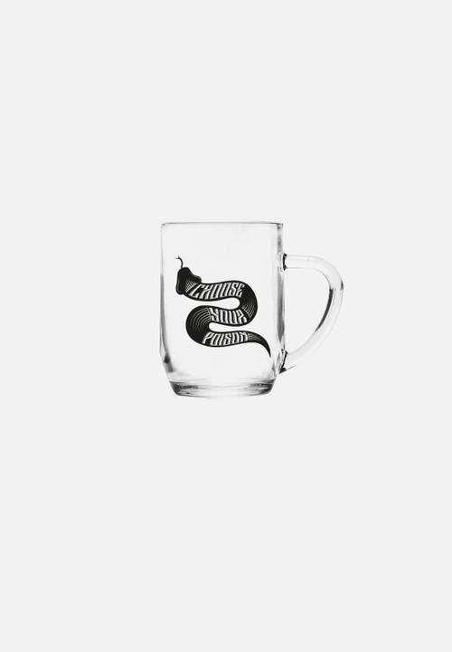 Superbalist Bar and Wine - Eagle/Snake Crest & Typo Beer Mugs Set of 2 