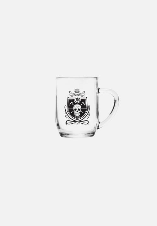 Superbalist Bar and Wine - Skull Crest & Typo Beer Mugs Set of 2