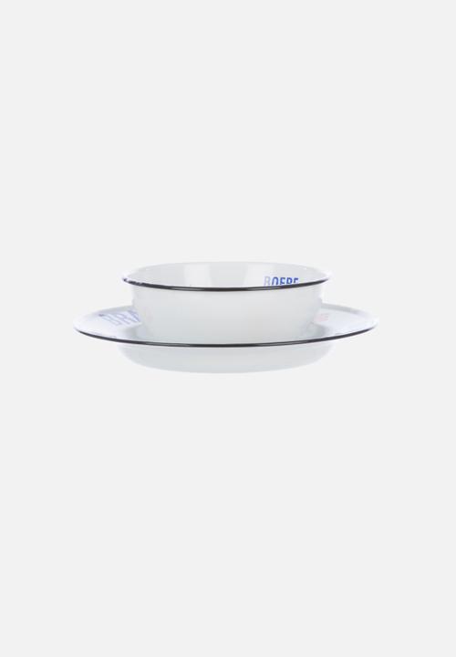 pret-a-pot - Large Words Plate & Bowl Set of 2