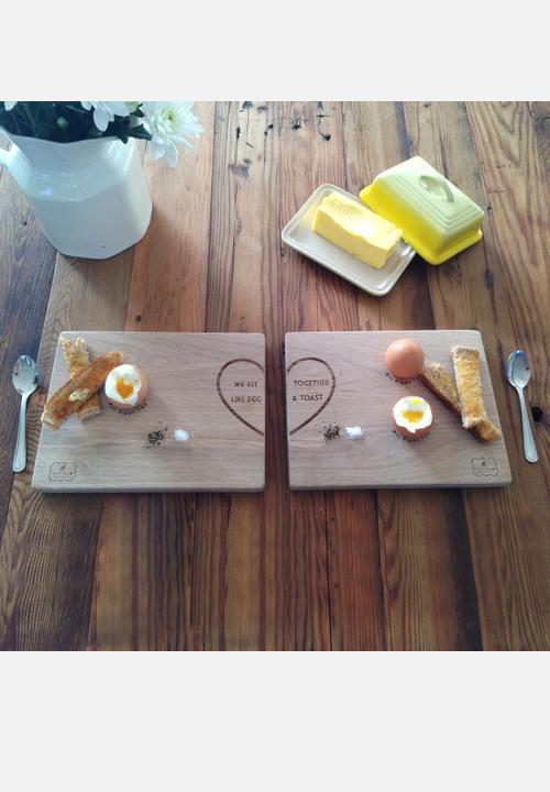 Alice May - Dippy Egg Board His & Hers Set Of 2
