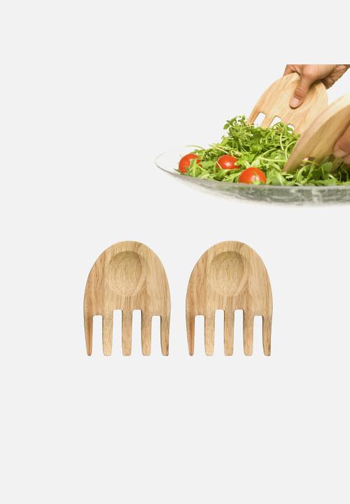 Sagaform - Hand Salad Utensils Set