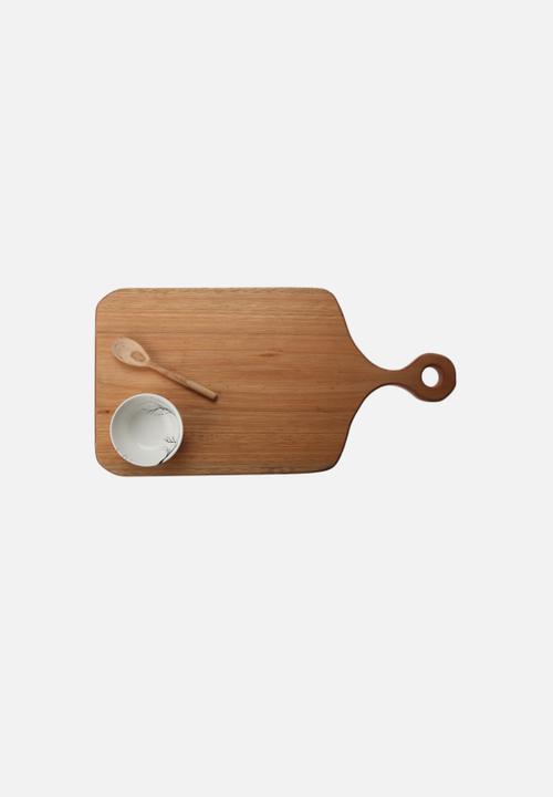 Love Milo - Wood Platter & Dip Bowl