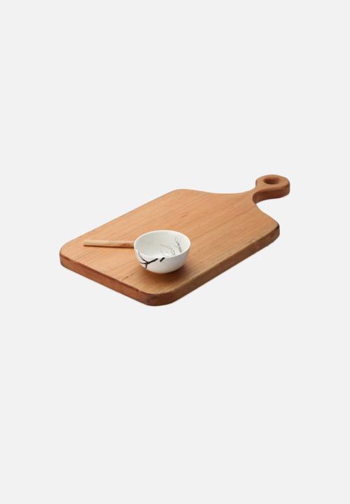 Love Milo - Wood Platter & Dip Bowl