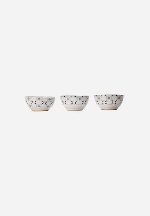 Mervyn Gers Ceramics - Geometric Dip Bowls